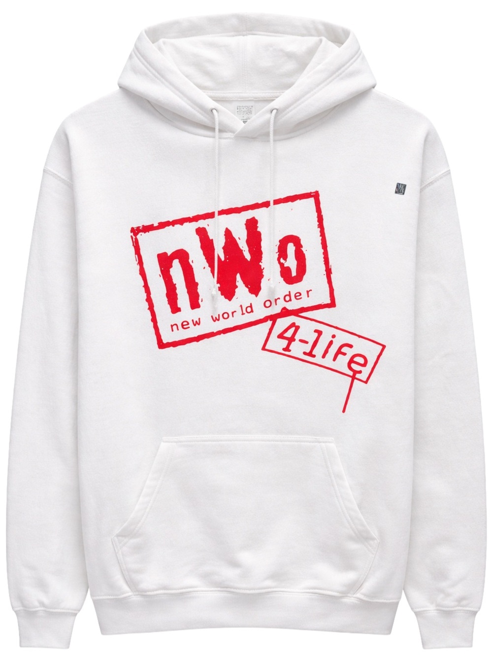 LICENSED WWE WOLF PACK NWO HOODIE WHITE-NWOT